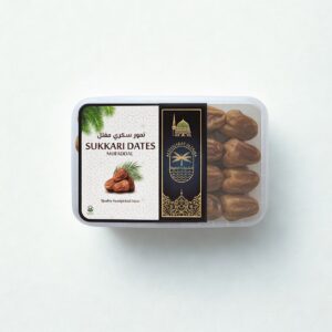 Sukkari Dates 500g – Sealed Plastic Box